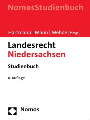 cover image of Landesrecht Niedersachsen